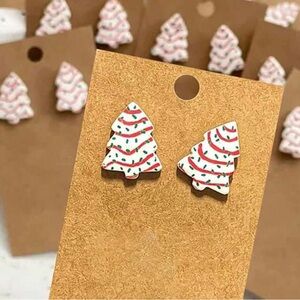 Christmas tree earrings